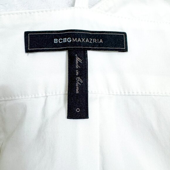 BCBG MaxAzria Kerry Mini Dress White Women's Size 0 - Picture 5 of 8